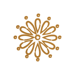 Golden flower illustration