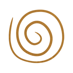 Golden swirl abstract design