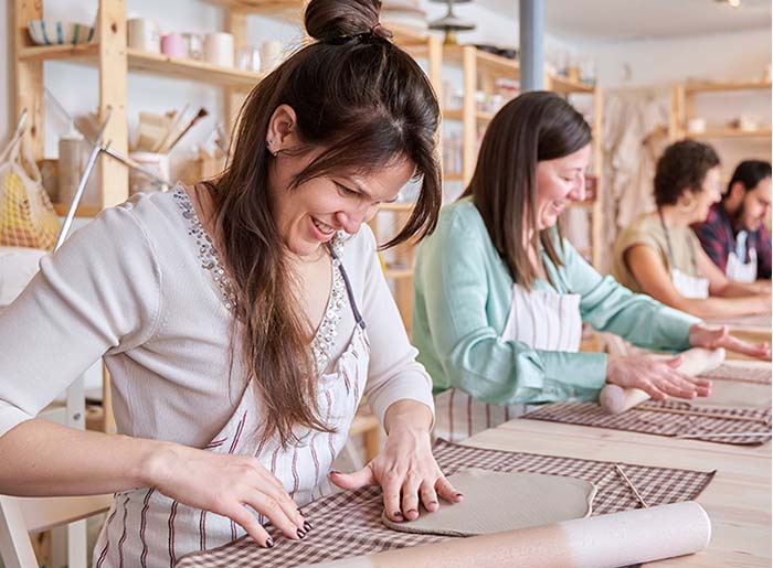 Abstract geometric art with vibrant colors