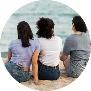 Sandy Mitsch making new friends