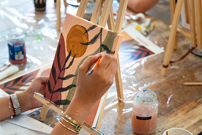 Sandy Mitsch presenting 'Opening Your Heart' seminar